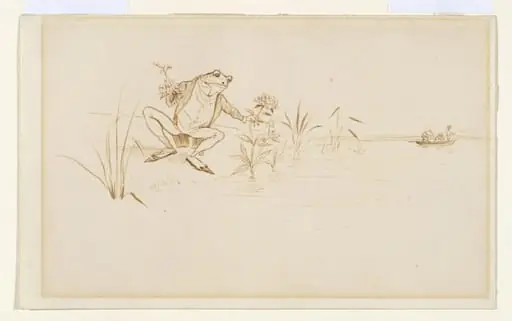 A Frog he would a-wooing go, by Randolph Caldecott
