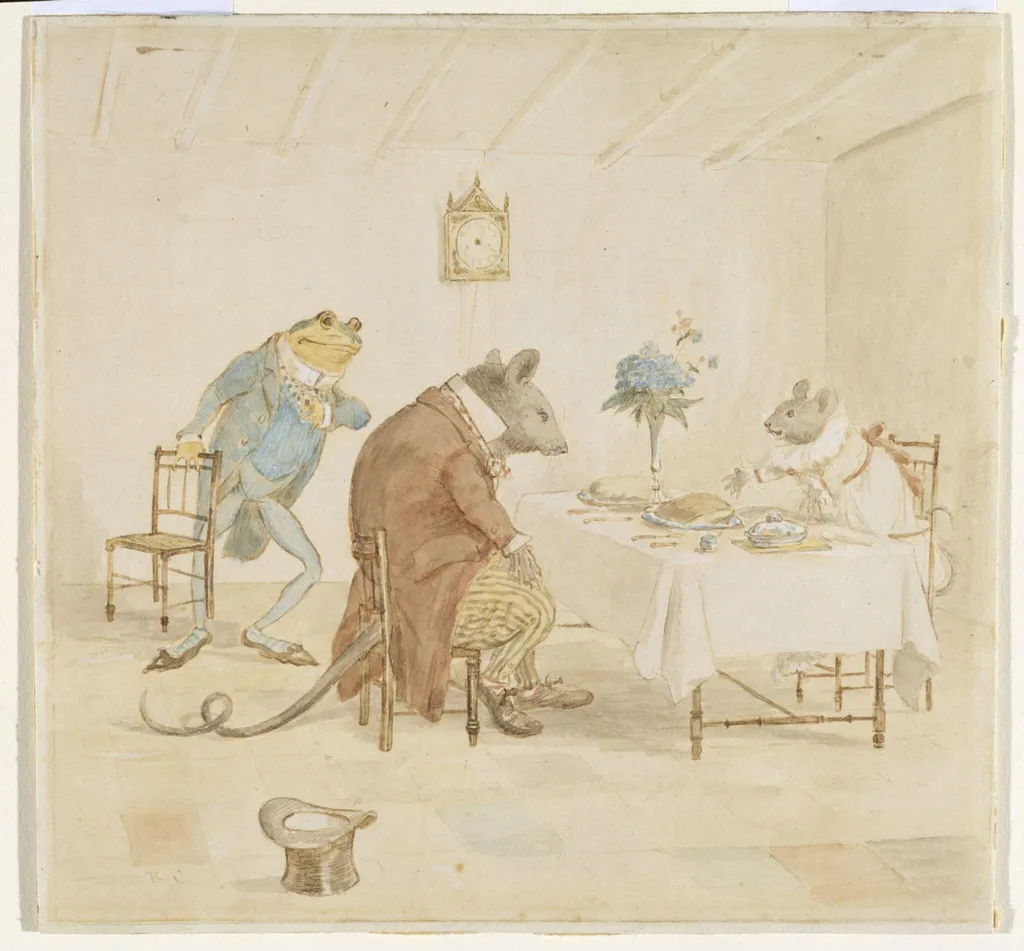 A Frog he would a-wooing go, by Randolph Caldecott, watercolor, 1883