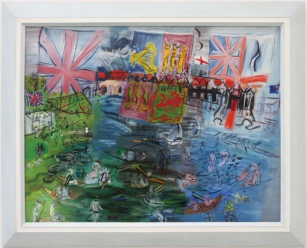 Henley, régates aux drapeaux, by Raoul Dufy