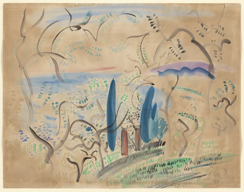 Untitled, by Raoul Dufy, watercolor, 1922