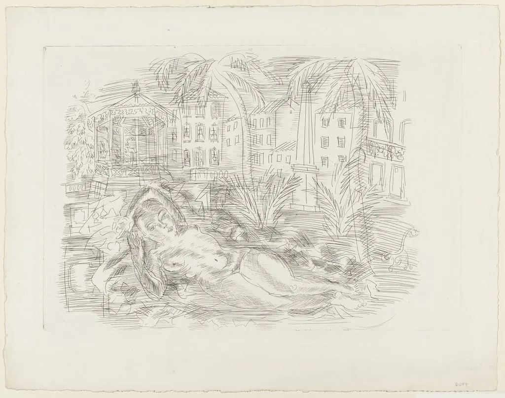 Untitled, by Raoul Dufy, ink, 1930