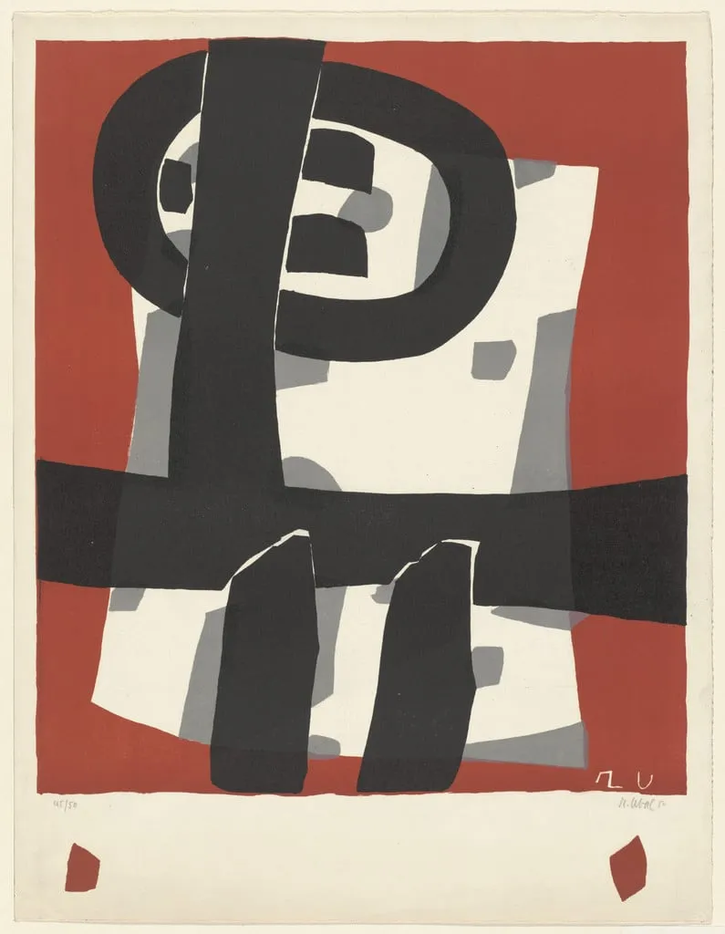 Untitled, by Raoul Ubac, ink, 1950