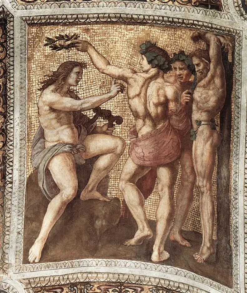 Apollo and Marsyas, by Raphael