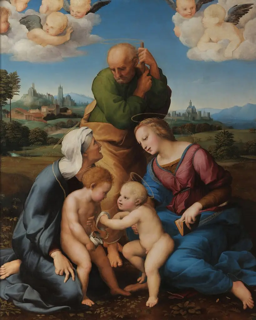 Canigiani Holy Family, by Raphael, 1505