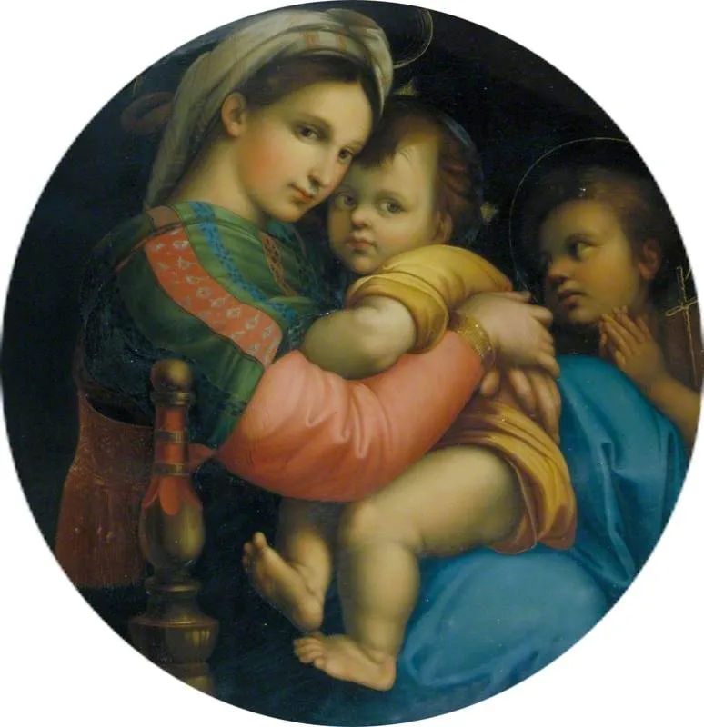 Madonna and Child (Madonna della Seggiola), by Raphael, oil, 1511