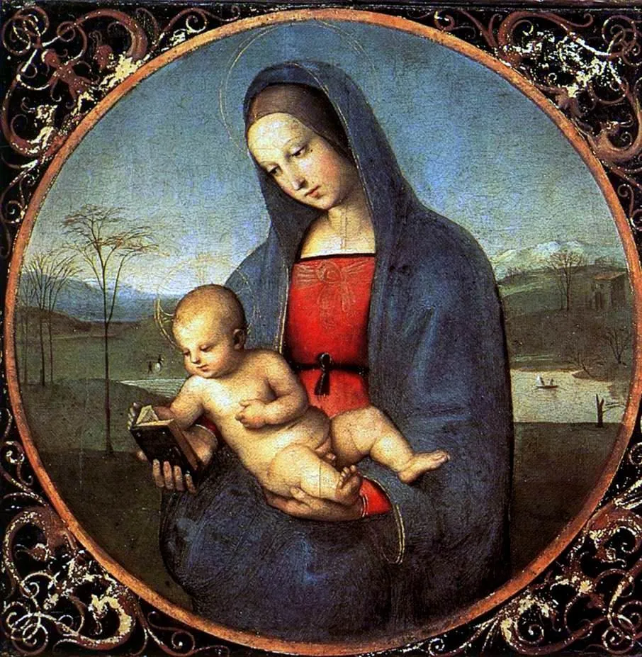Madonna and Child (The Conestabile Madonna), by Raphael, tempera, 1504