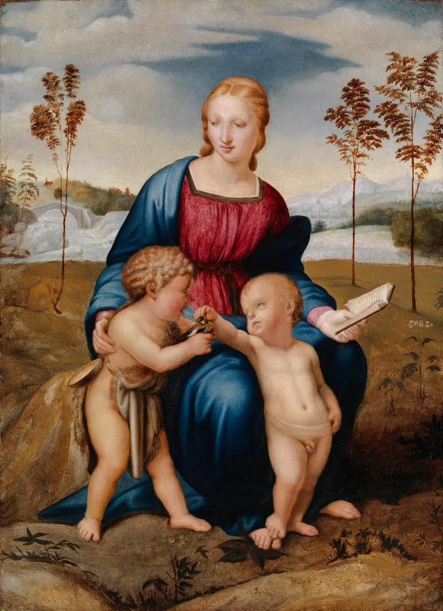 Madonna del Cardellino, kopio Rafaelin (Raffaello Sanzio) mukaan, by Raphael, unspecified, 1510