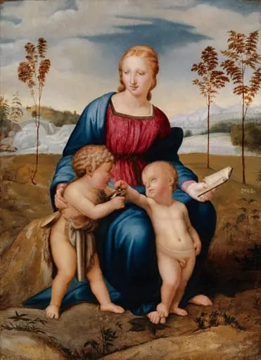 Madonna del Cardellino, kopio Rafaelin (Raffaello Sanzio) mukaan, by Raphael