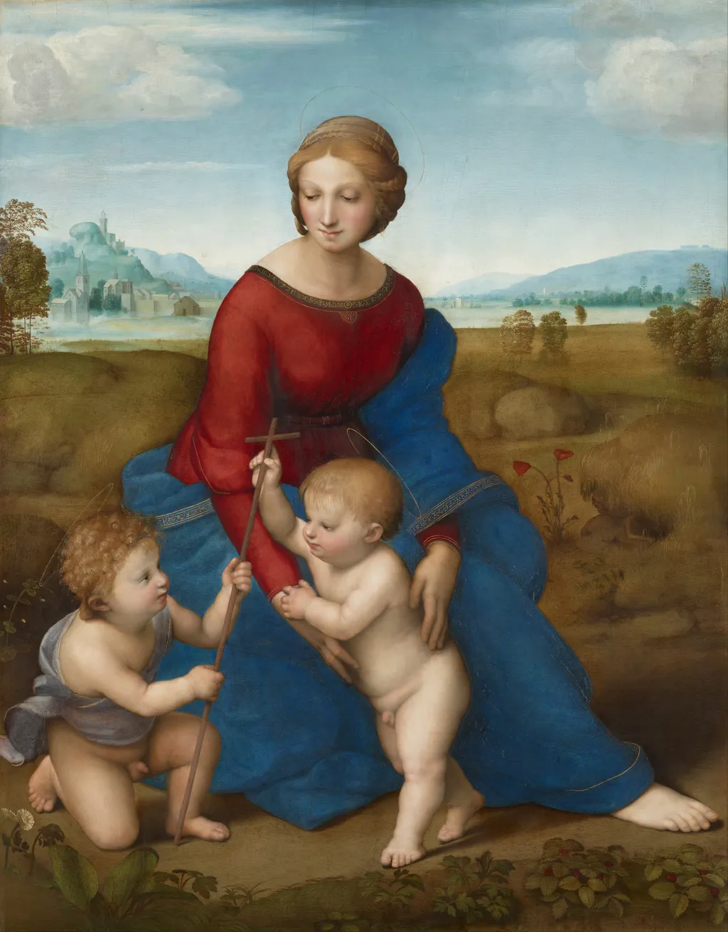 Madonna del Prato, by Raphael, oil, 1505
