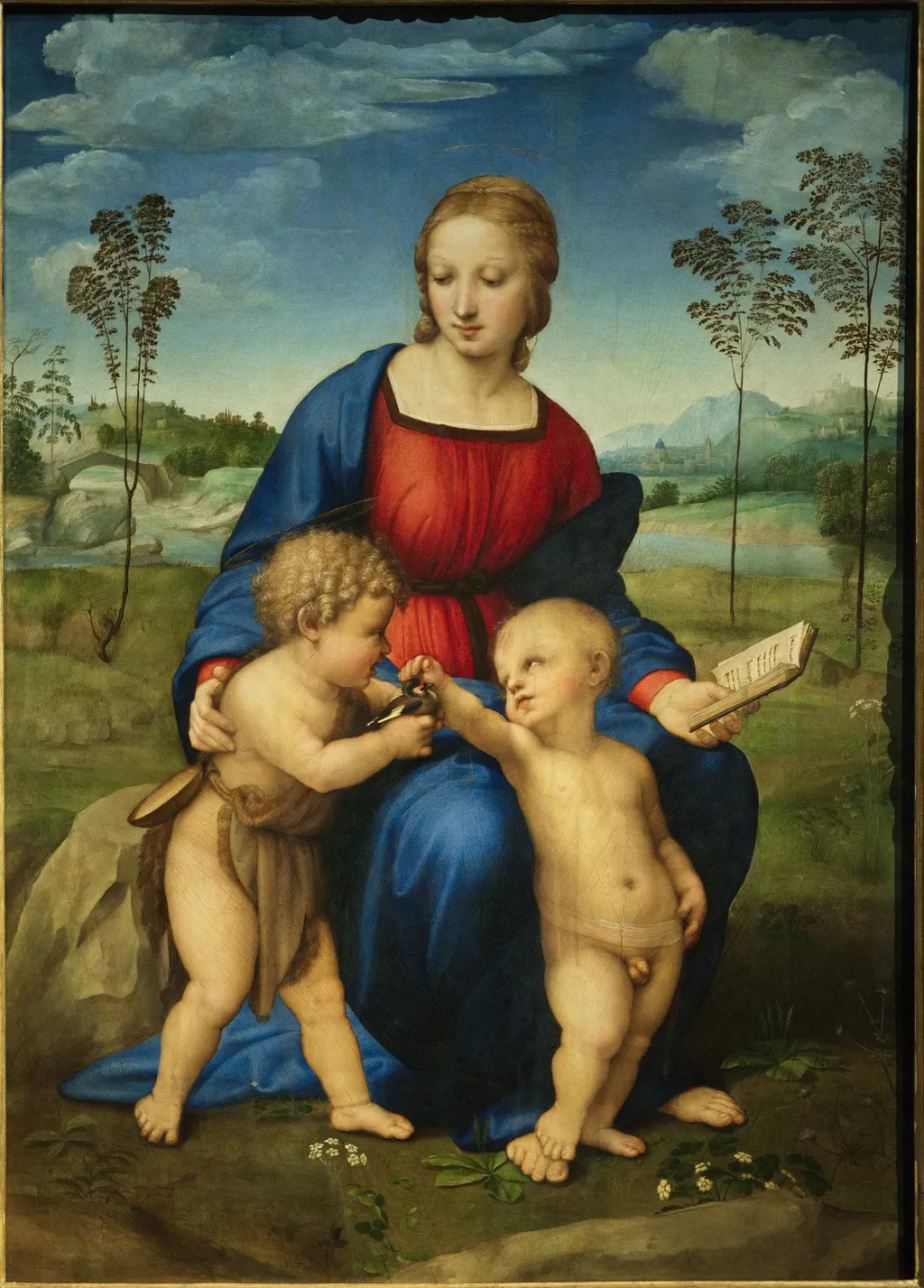 Madonna of the Goldfinch, by Raphael, oil, 1505