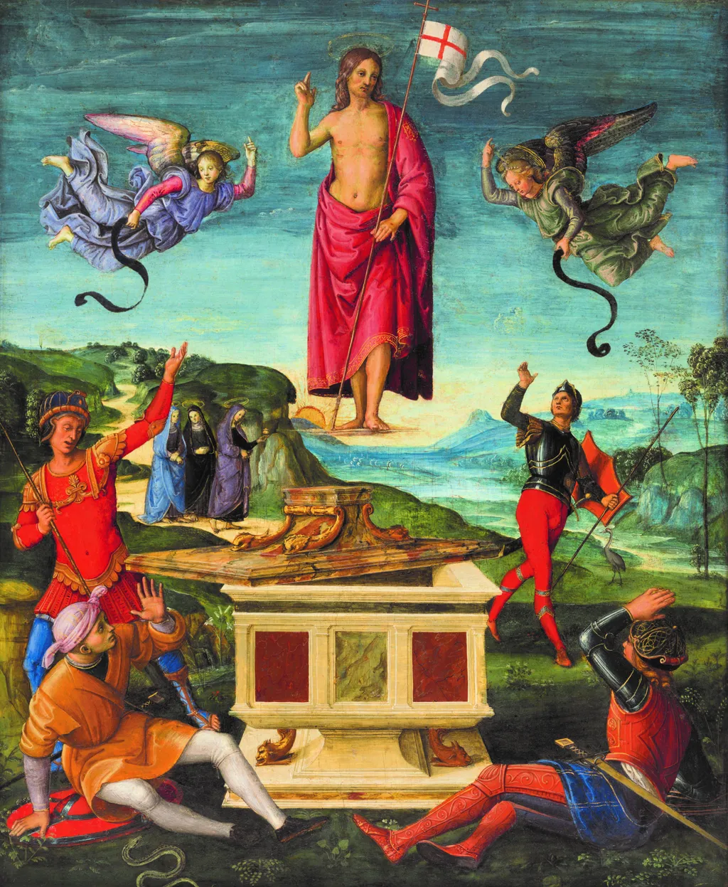 Resurrection of Christ, by Raphael, oil, 1500