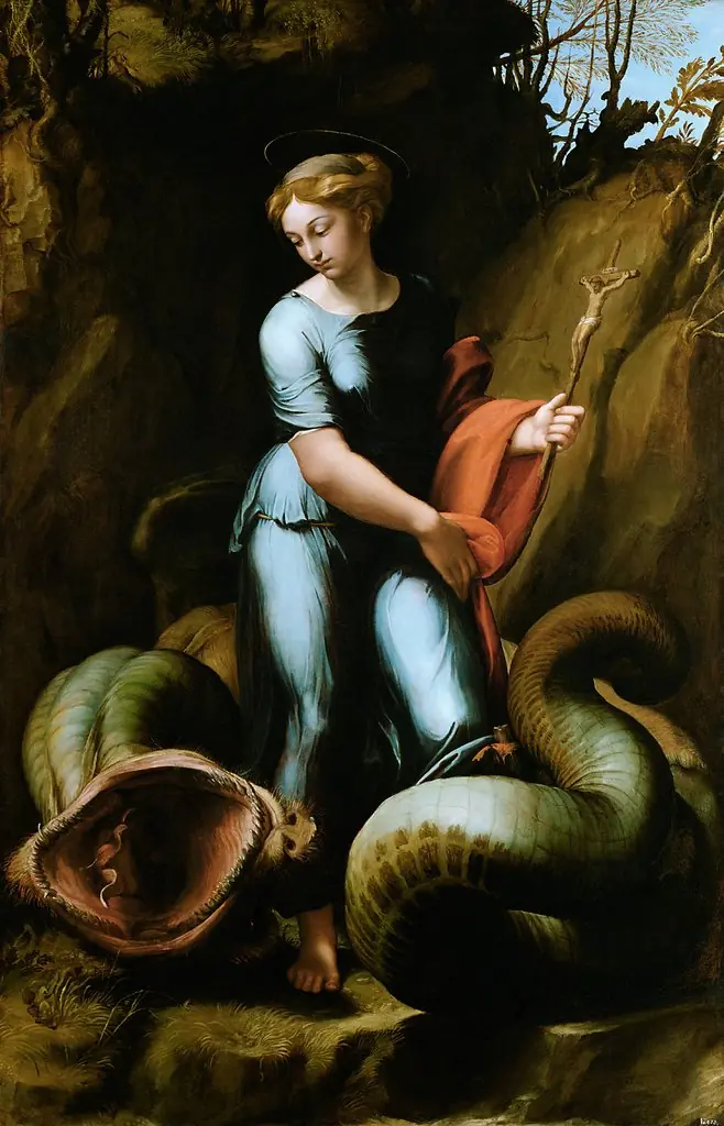 Saint Margaret and the Dragon, by Raphael