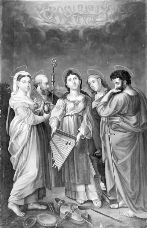 St Cecilia, by Raphael, oil, 1514
