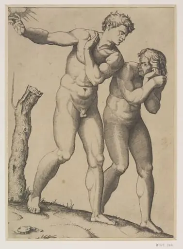 The Expulsion of Adam and Eve from Paradise, by Raphael