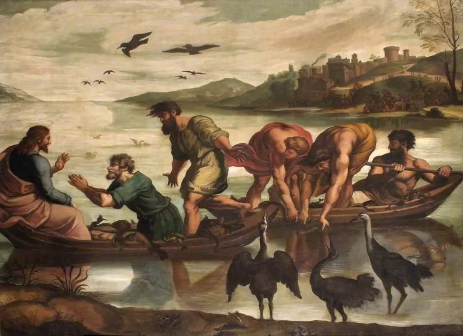 The miraculous Draught of Fishes, by Raphael