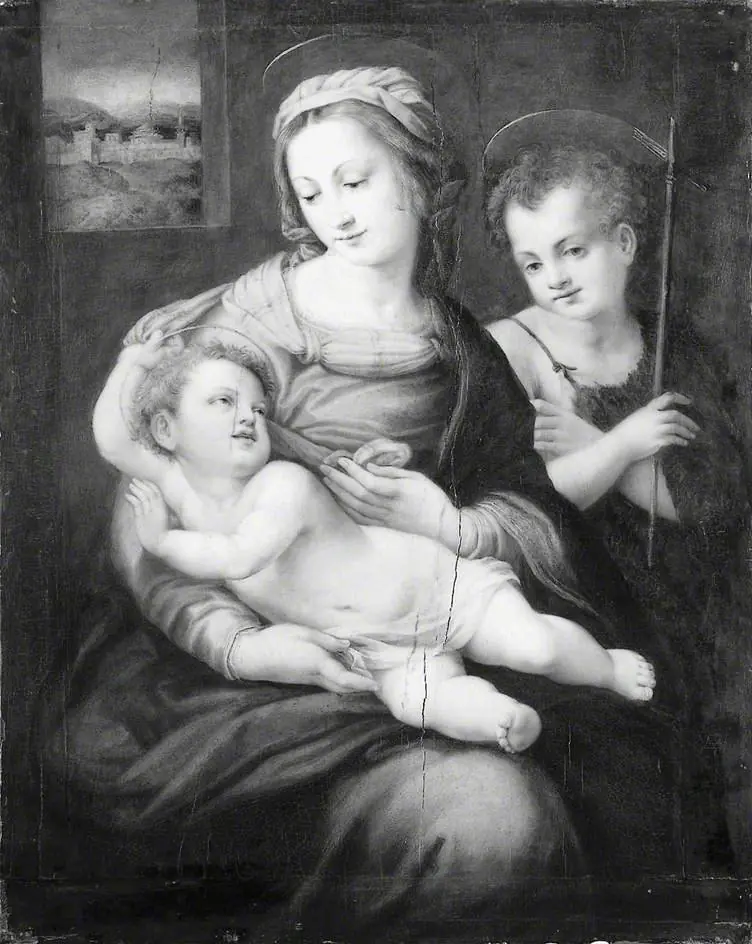 The Virgin and Child with the young St John the Baptist, by Raphael