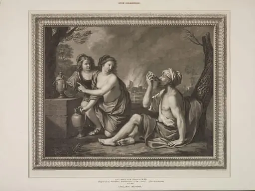 Lot and his Daughters, by Raphael Morghen