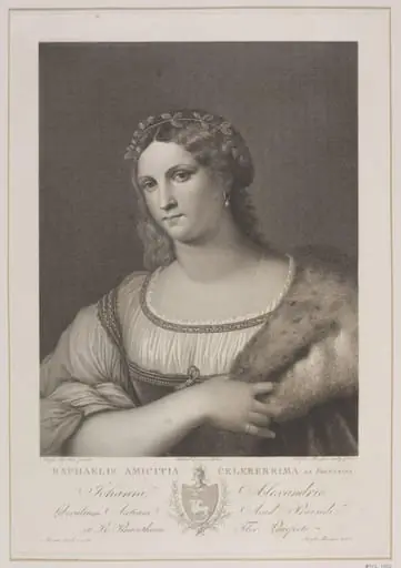 Raphaello's Mistress, by Raphael Morghen