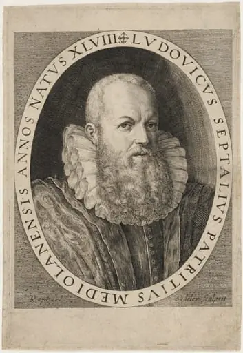 Ludovicus Septalius, Patricius Mediolanensis, by Raphael Sadeler I