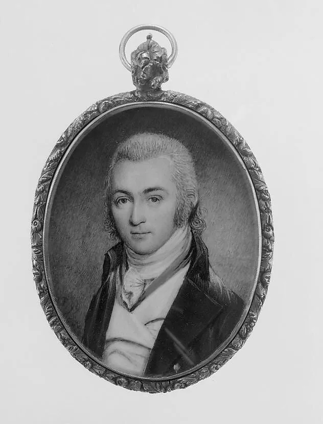 Portrait of a Gentleman, by Raphaelle Peale, watercolor, 1799