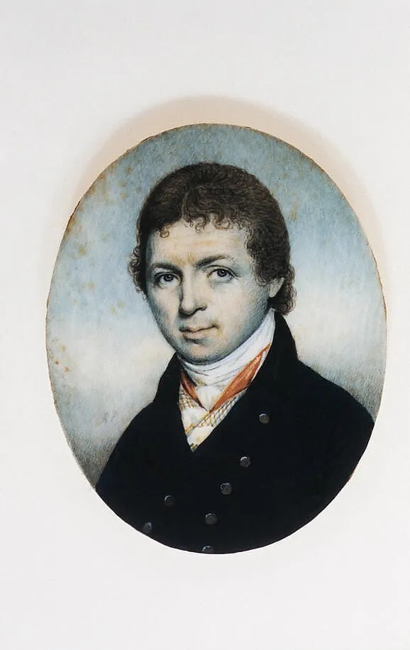 Portrait of a Gentleman, by Raphaelle Peale, watercolor, 1800