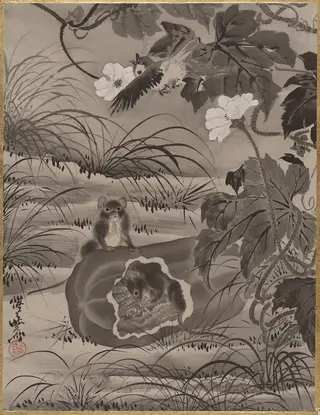 瓜に鼠図|Rats and Gourd
