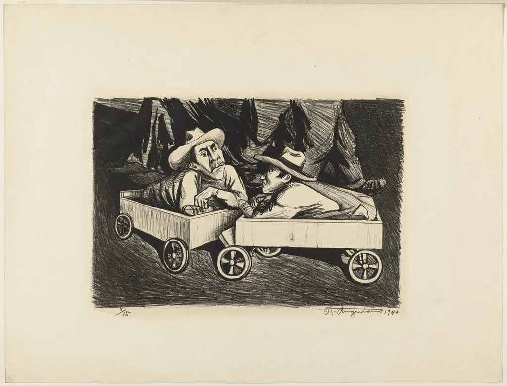 Untitled, by Raúl Anguiano, ink, 1940