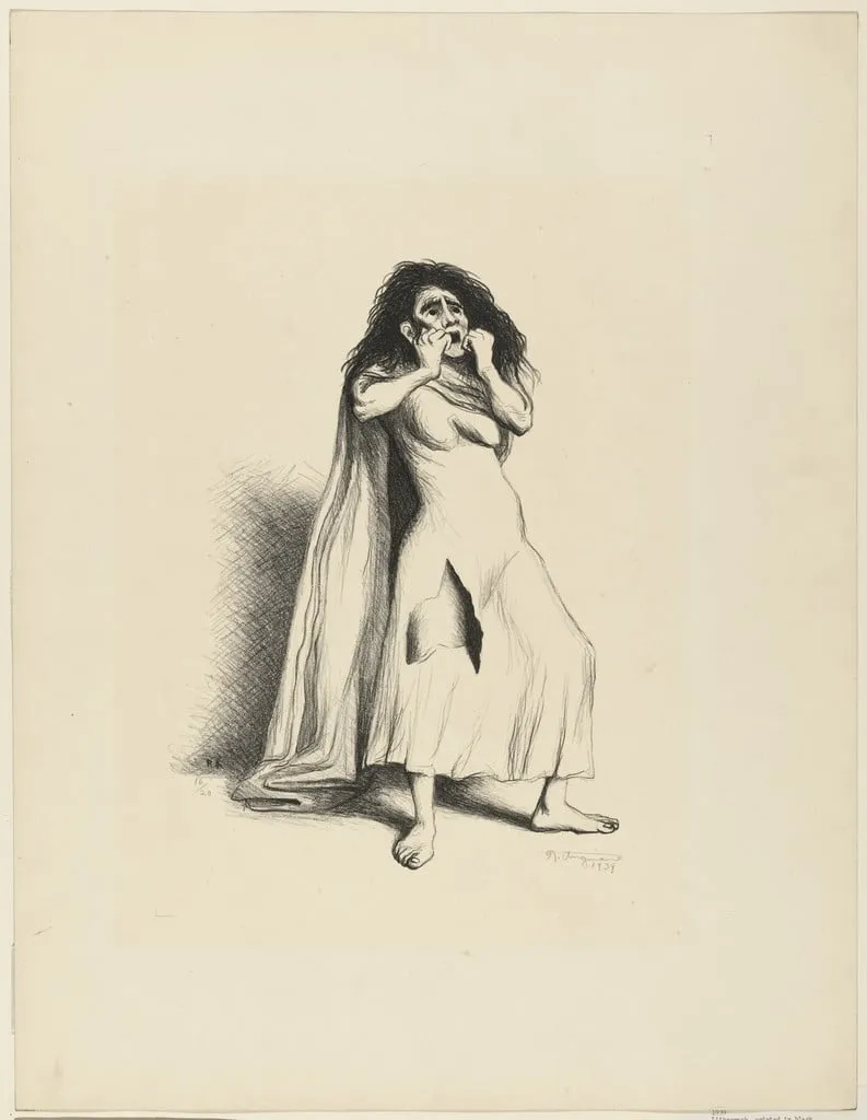 Untitled, by Raúl Anguiano, ink, 1939