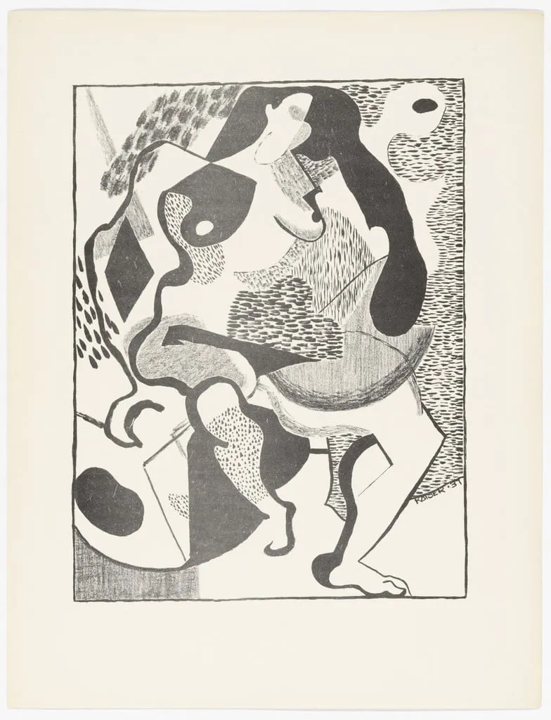 Untitled, by Ray Eames, ink, 1937