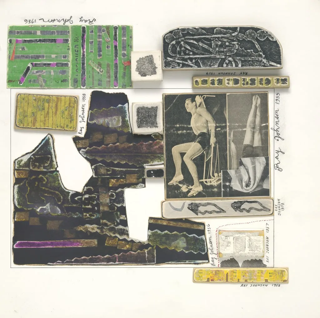 Untitled, by Ray Johnson, graphite, 1957