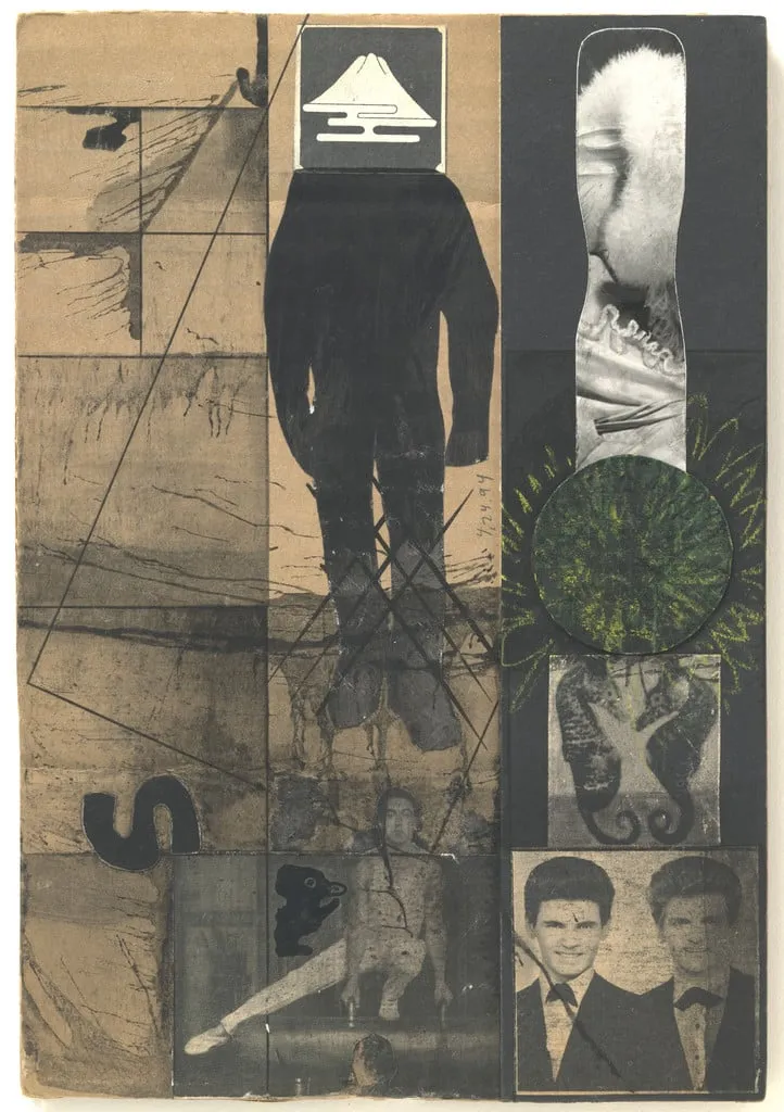 Untitled, by Ray Johnson, gouache, 1974