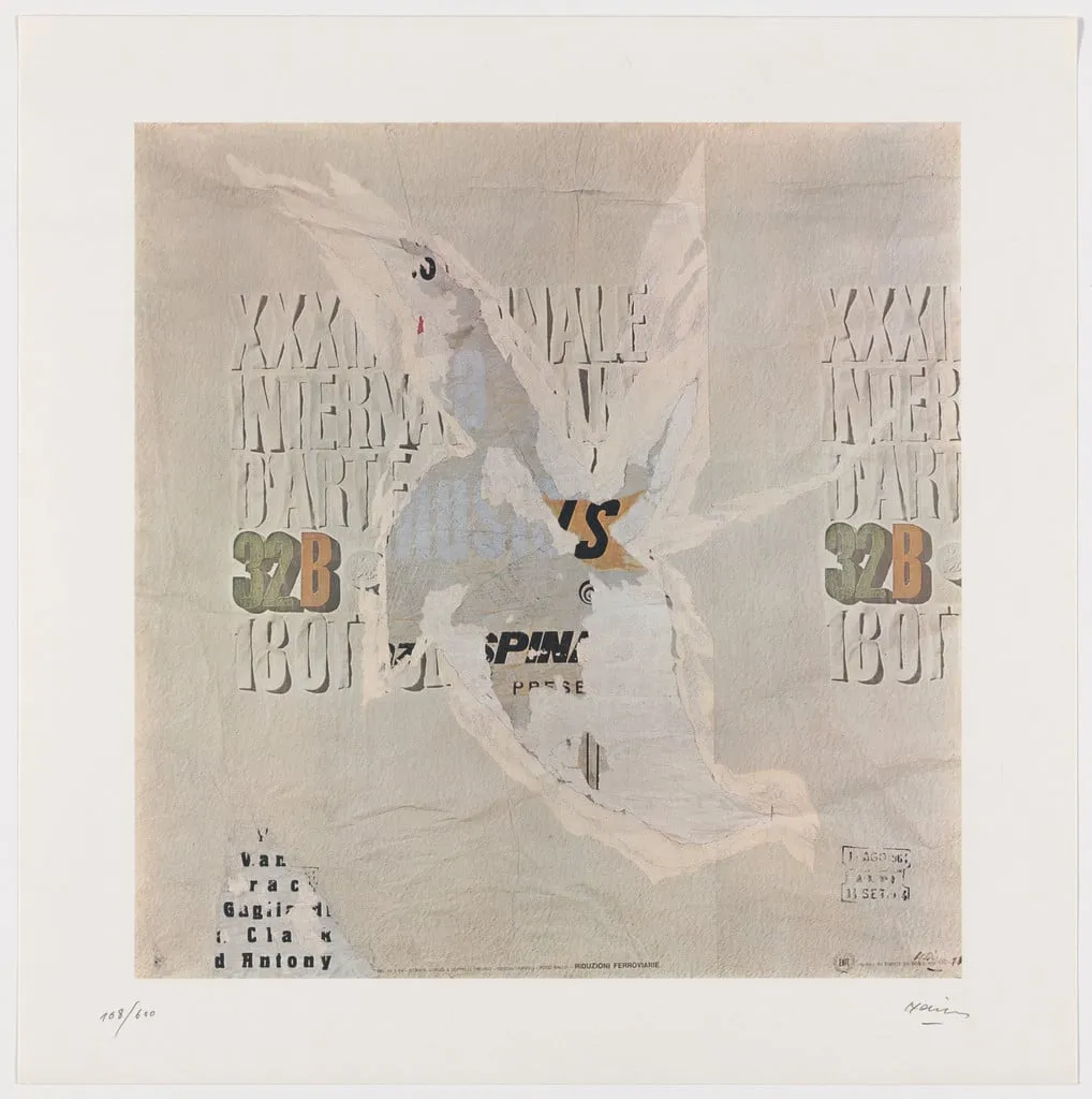Untitled, by Raymond Hains, ink, 1973