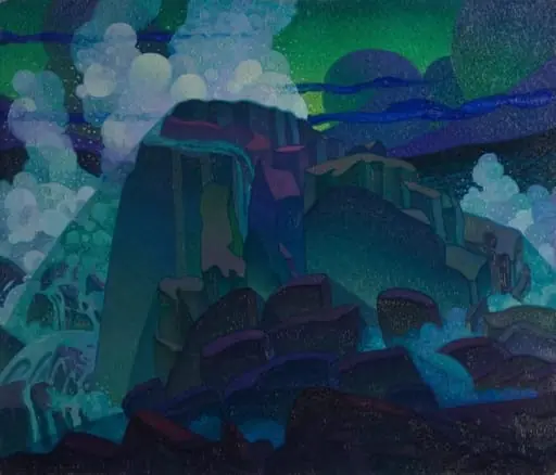 Rock at Sea, by Raymond Jonson, 1921