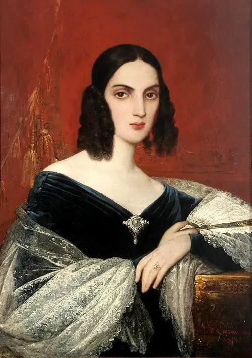 Doña Carmen Alcalde y Velasco de Cazotte, by Raymond Monvoisin