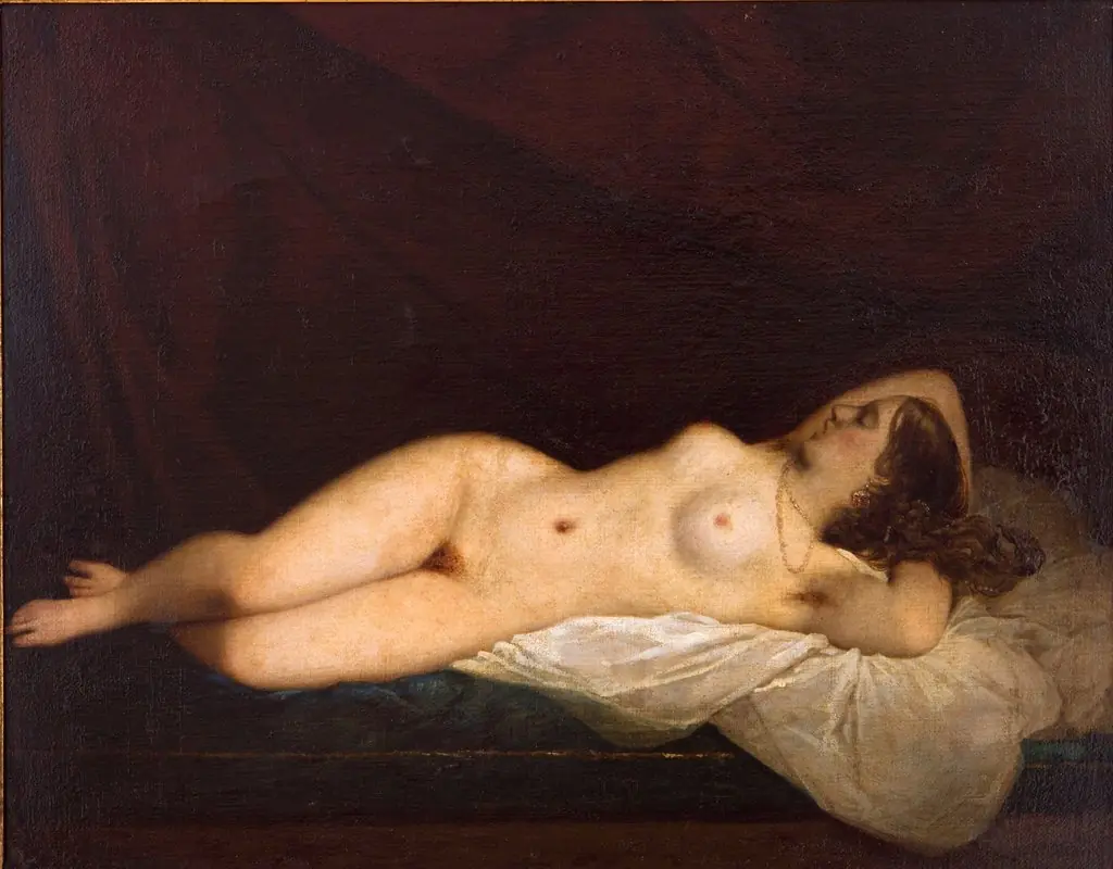 Oriental Odalisque, by Raymond Monvoisin