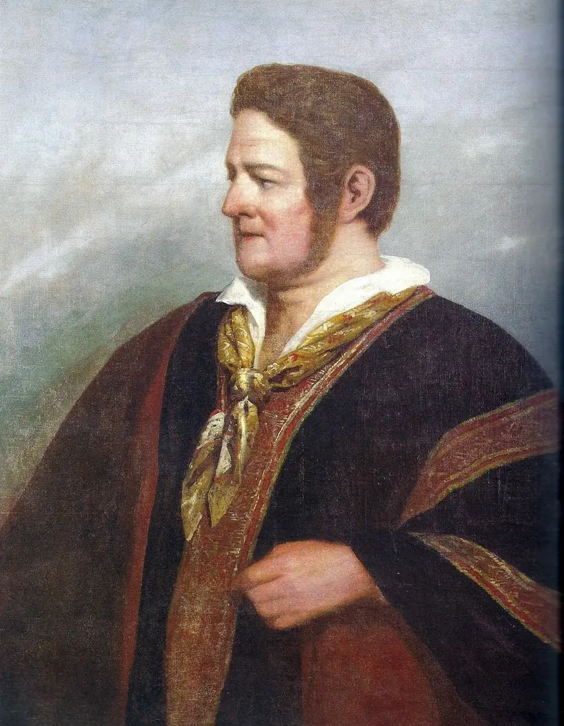 Portrait of Juan Manuel de Rosas, by Raymond Monvoisin