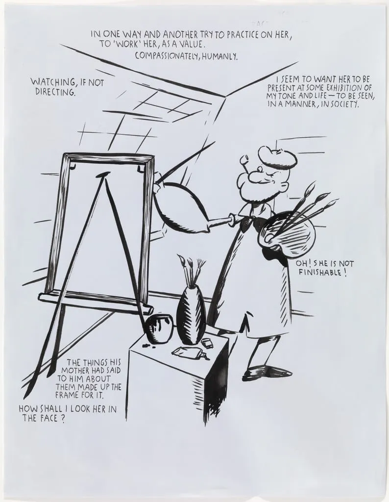 Untitled, by Raymond Pettibon, ink, 1991