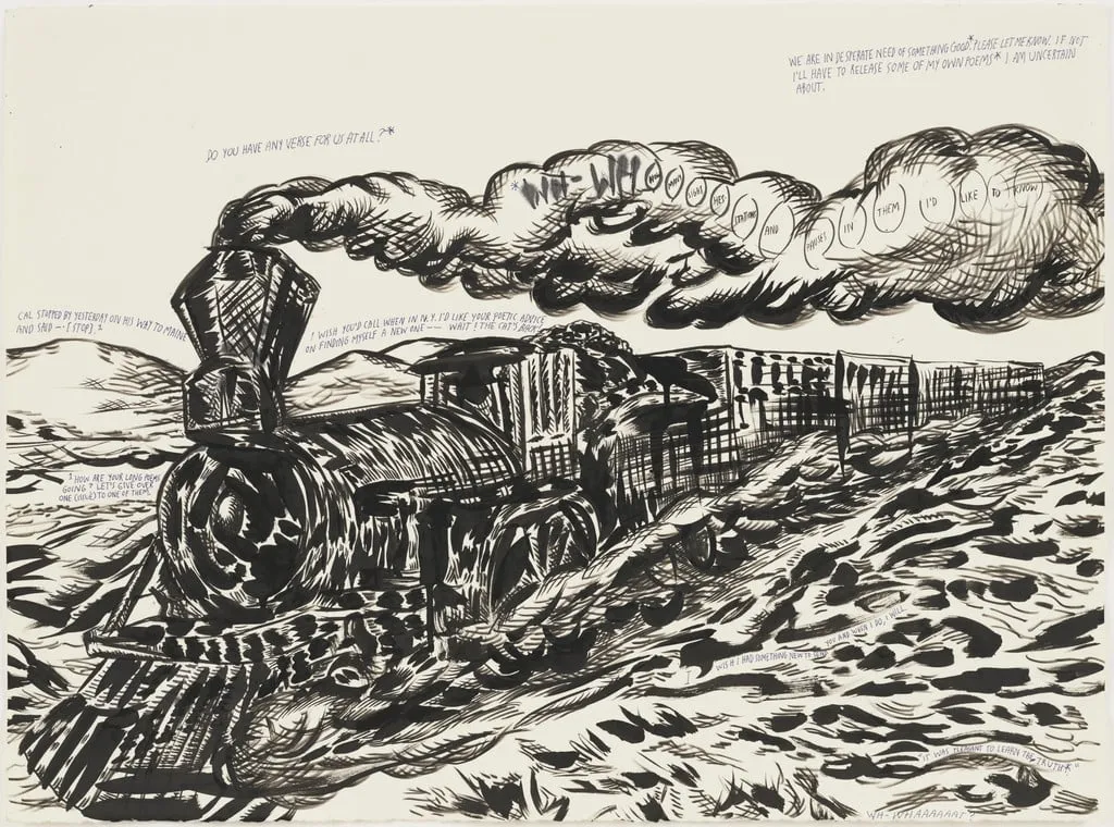 Untitled, by Raymond Pettibon, ink, 2000