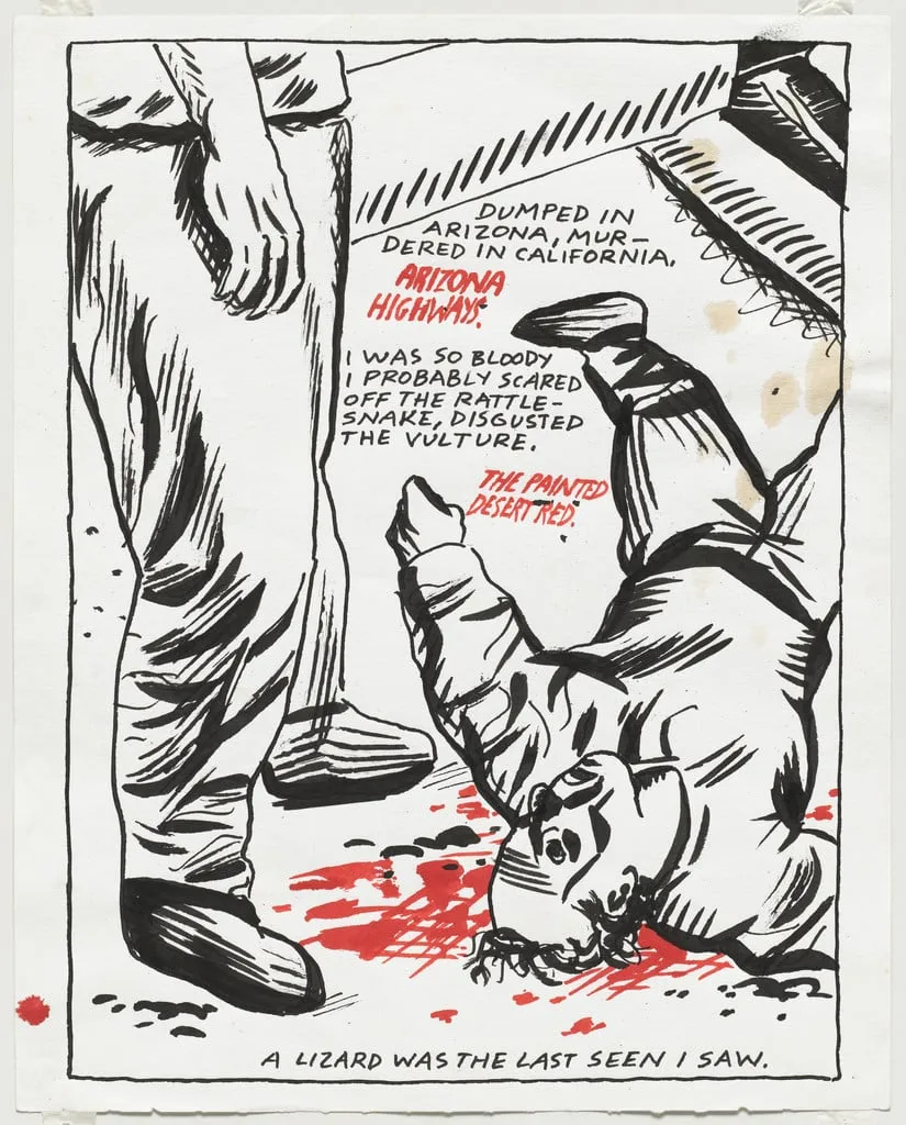 Untitled, by Raymond Pettibon, ink, 1984