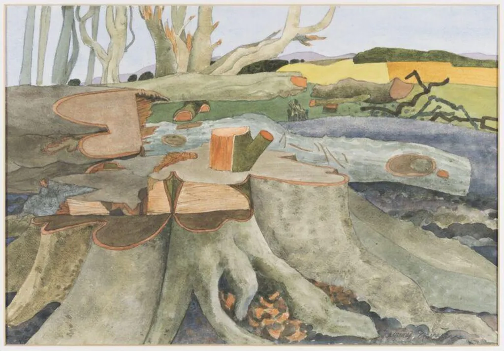 After the Gale 2, by Raymond Spurrier, watercolor, 1987