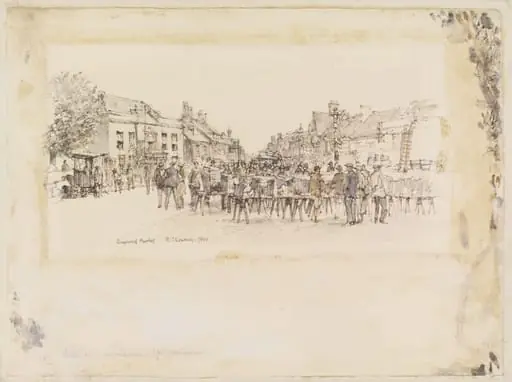 Ringwood Market, by Raymond Teague Cowern