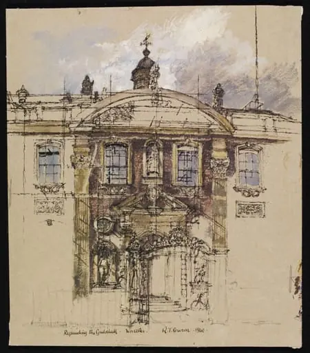 The Guildhall, Worcester, by Raymond Teague Cowern