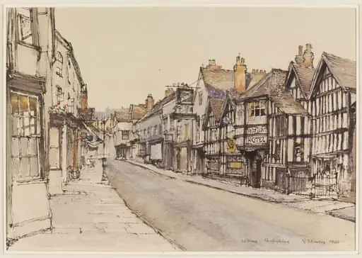 Ye Old Talbot Hotel, Ledbury, by Raymond Teague Cowern