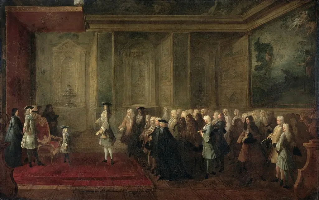 Reception of the Dutch ambassador Cornelis Hop by the French king Louis XV, 24 July 1724