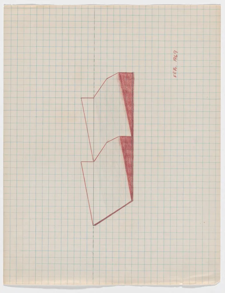 Untitled, by Ree Morton, graphite, 1969