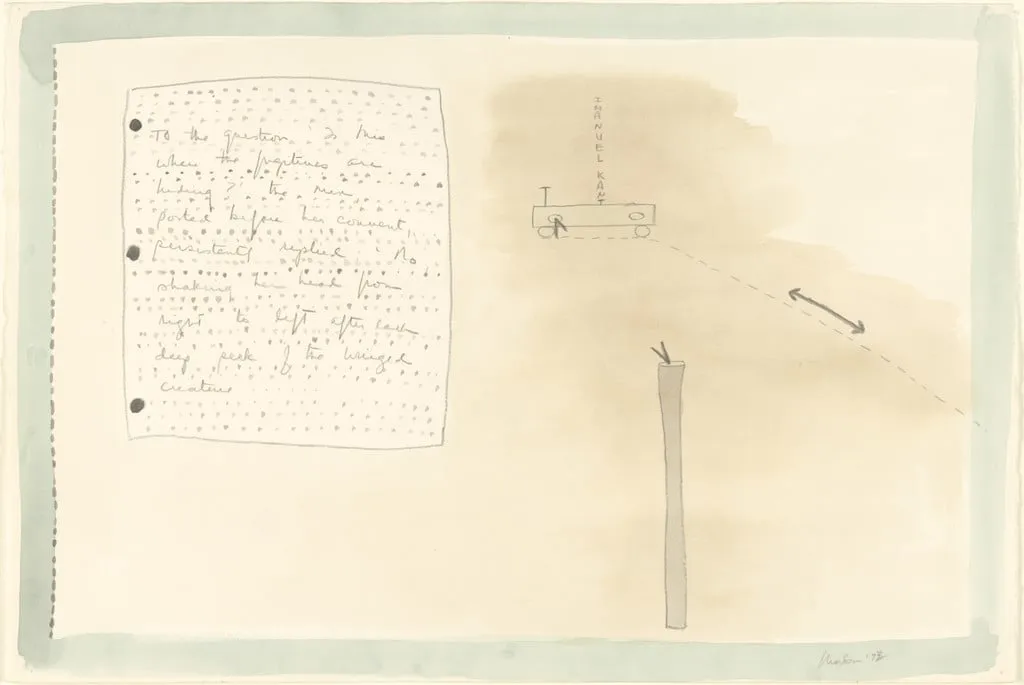 Untitled, by Ree Morton, watercolor, 1973