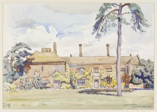Seckford Hall, Bealings Magna (Garden Front), by Reeve