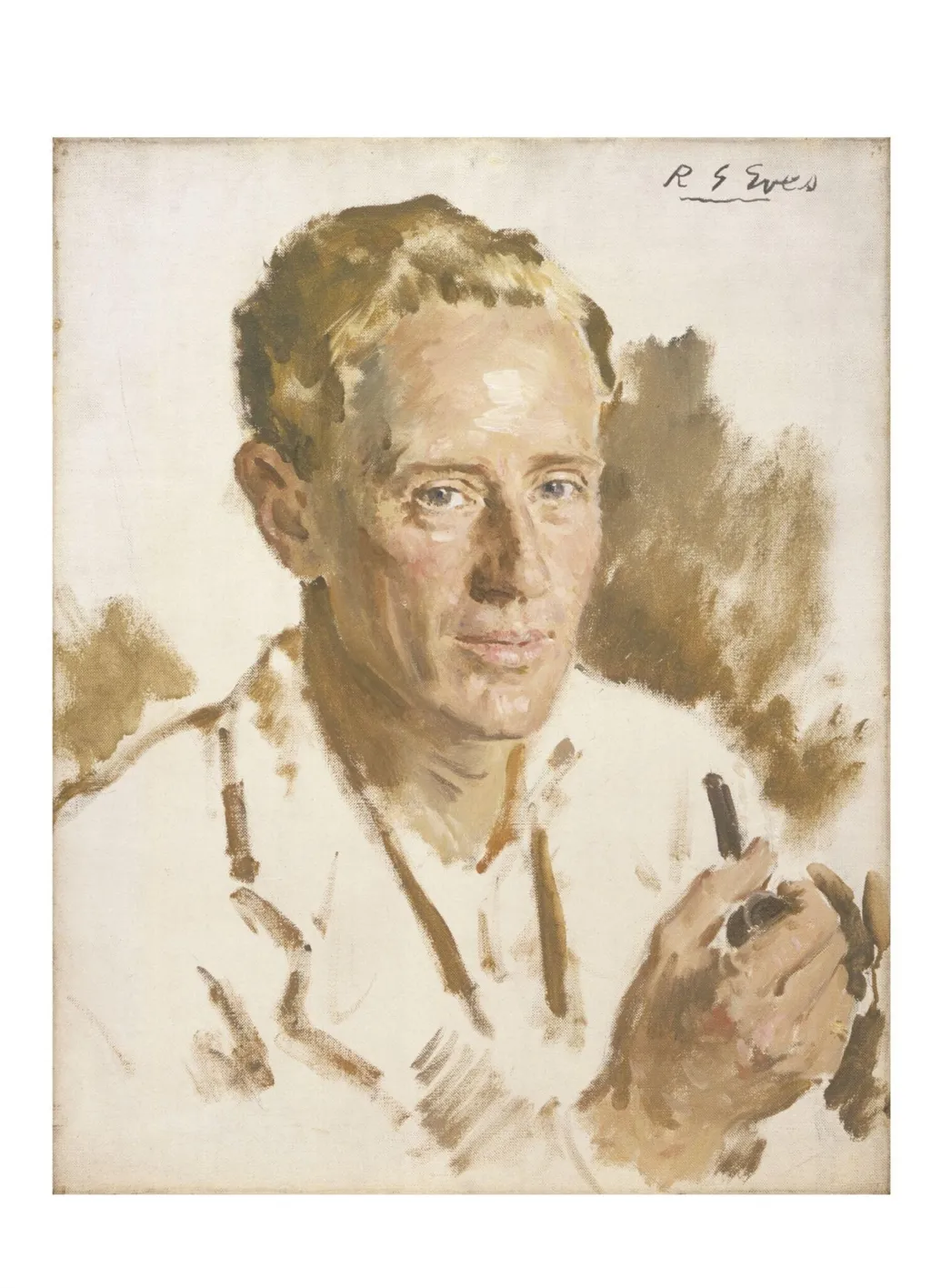 Leslie Howard, by Reginald Grenville Eves, paint, 1938