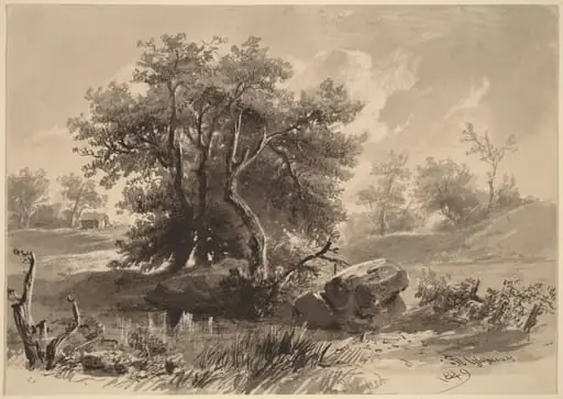 The Trees, Bedford, New York, by Régis François Gignoux