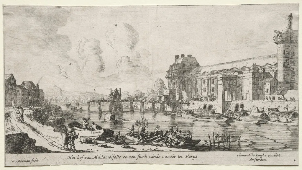 Views of Paris: View of the Louvre and the Tuileries, by Reinier Nooms, called Zeeman, 1650